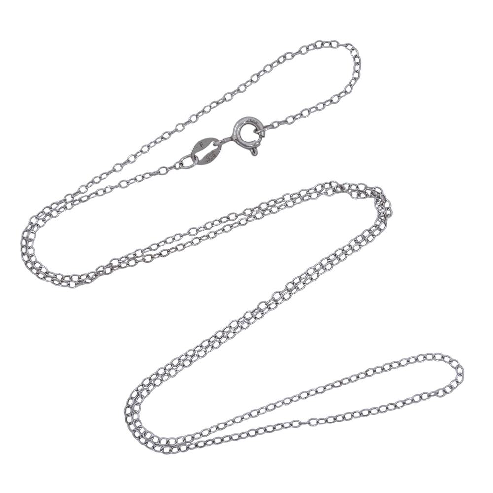 Cable Chain Necklace | Vintage Sterling Silver 925 | 18"